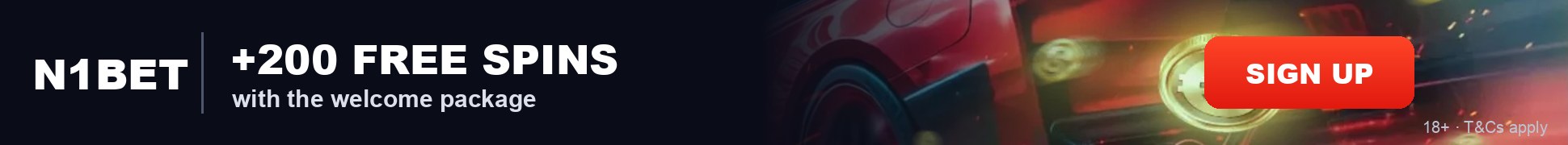 N1Bet — welcome package + 200 free spins